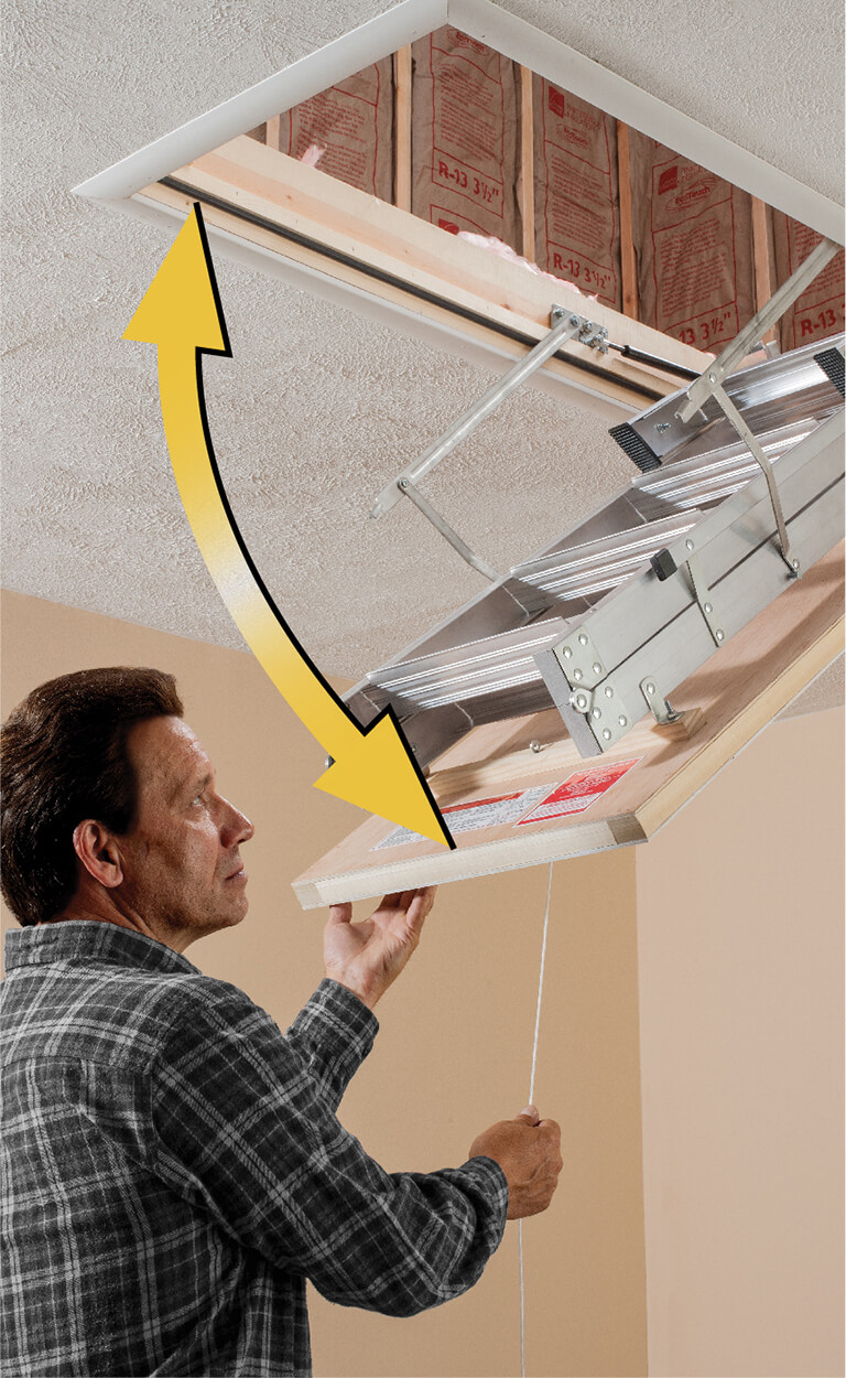 How to choose a Werner attic ladder - Swing Clearance